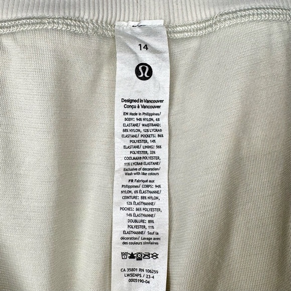 Lululemon Dance Studio Joggers Bone Off White Size 14 Like New - Picture 13 of 14